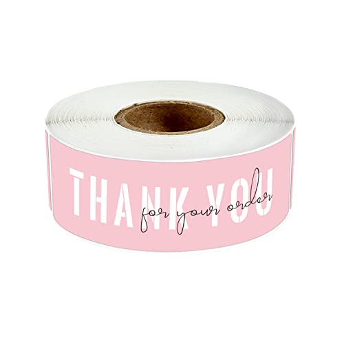 480Pcs (1"X 3") Thank You Stickers Pink For Business, Rectangle Labels Online Retailers, Boutiques, Shops To Use On Bags, Boxes And Envelope. #TOP5