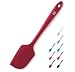 DI ORO - Large Silicone Spatula - 600ºF Heat-Resistant Spatula - Seamless Design - Pro-Grade Non-Stick Silicone Rubber with Reinforced Stainless Steel S-Core Technology (Black)