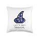 Videogaming and Computers Games Lovers Let's Get Magical Videogame Funny Gamers Pixelated Design Throw Pillow, 16x16, Multicolor