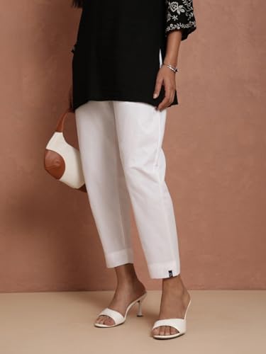 Image of TWIN BIRDS Kurti Pant for Women | 100% Woven Cotton Trousers | Comfortable Straight Fit | Functional Pocket | Daily Ethnic & Casual Wear