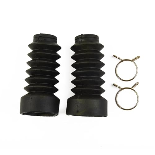 Soufflet de fourche moto en caoutchouc flexible haute résistance noir