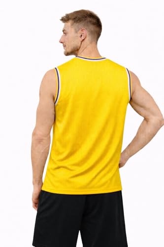 Image of Imsa Moda Men's Printed Sleeveless Waffle Tank Top Vest | Lightweight Gym & Casual Wear | Breathable Summer Undershirt