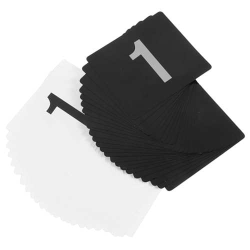 Cabilock Elegant Plastic Table Number Cards 50pcs for Wedding Restaurant and Events