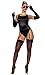 Forplay Women's Champagne For Breakfast Celebrity Costume, Black, XS/S
