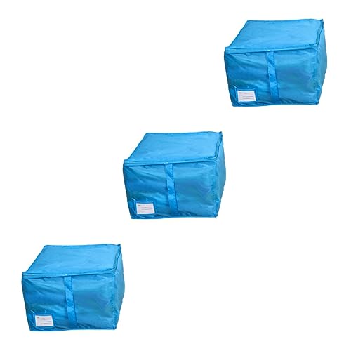 Organizador de ropa de tela Oxford PRETYZOOM set de 3 bolsas azules 2