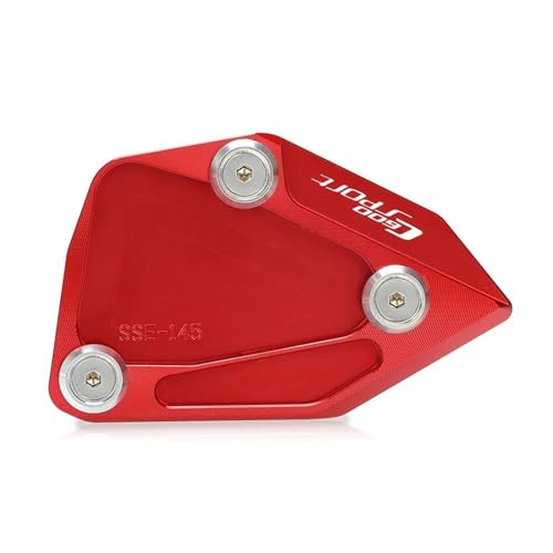 �o�C�N �X�^���h �v���[�g �p�b�h For C650GT �X�|�[�c C600 2012-2023 2022 2021 2020 �I�[�g�o�C�L�b�N�X�^���h �t�b�g�T�C�h�X�^���h�����p�b�h�T�|�[�g�v���[�g �g��(Red)
