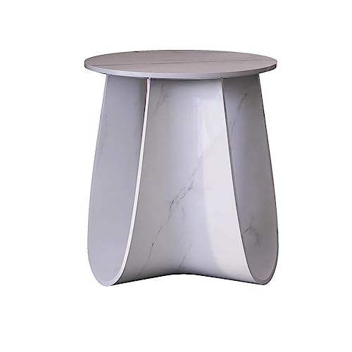 Mesa de Centro, Mesa auxiliar de 17,7 pulgadas, mesa auxiliar blanca ideal for sala de estar, dormitorio, soporte for plantas for balcón, mesas auxiliares, mesa de centro pequeña for interiores y exte