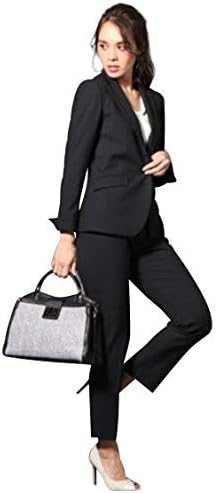 Amazon Nissen ニッセン パンツ スーツ セット ロング丈ジャケット 9分丈パンツ 洗える ストレッチ レディース ビジネス オフィス パンツスーツ 通販