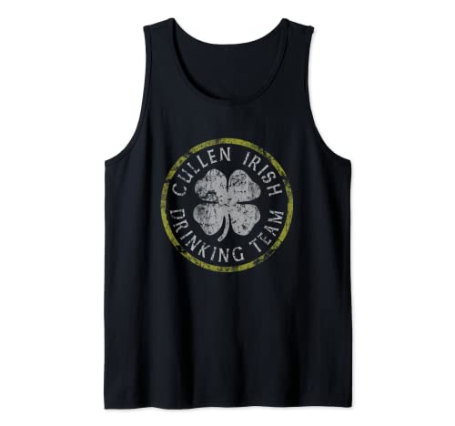 Cullen Irish Drinking Team Cerveza St Patricks Day Familia Camiseta sin Mangas