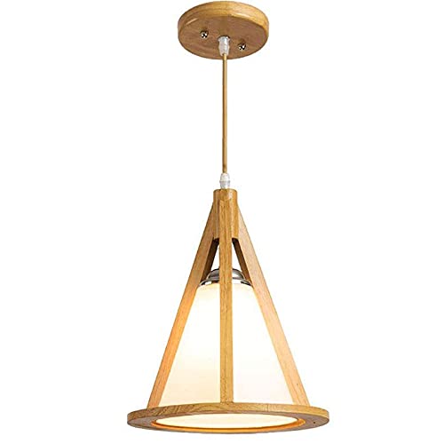 Plafonnier style japonais suspendu moderne en bois pour cage d'escalier et couloirs