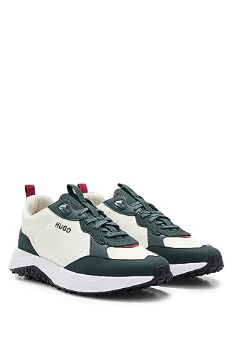 Image of HUGO Mens Running Style Mix Material Sneakers