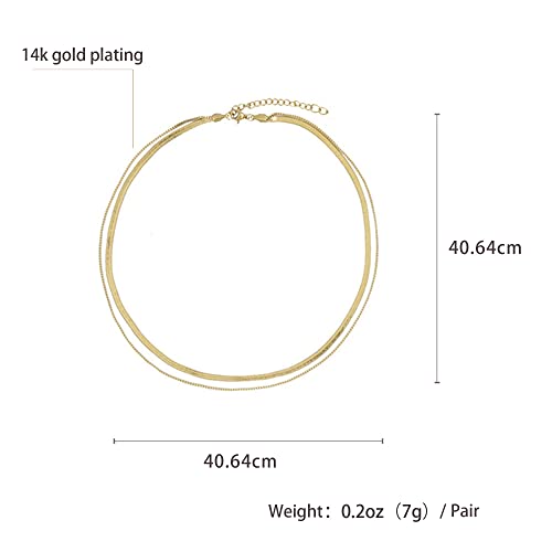 HIKARO Marchio Amazon Collana a doppia catena in