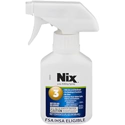 Nix Lice & Bed Bug Spray for Home Use, Kills Lice on Bedding, 5 Fl Oz | Removes Lice on Furniture, Odor-Free & Non-Staining, All-In-One Lice Treatment Kit For The Home