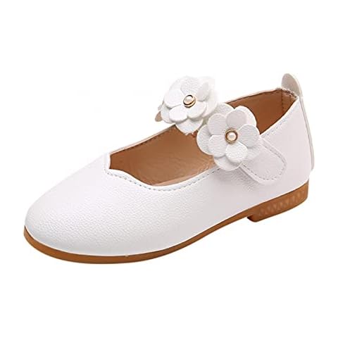 Sundaylike Life Kids White Flower Dress Shoes Cover