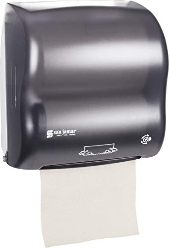 San Jamar T7500Tbk Compact Simplicity Hands-Free Mechanical Roll Towel Dispenser, Classic, Black Pearl #TOP2