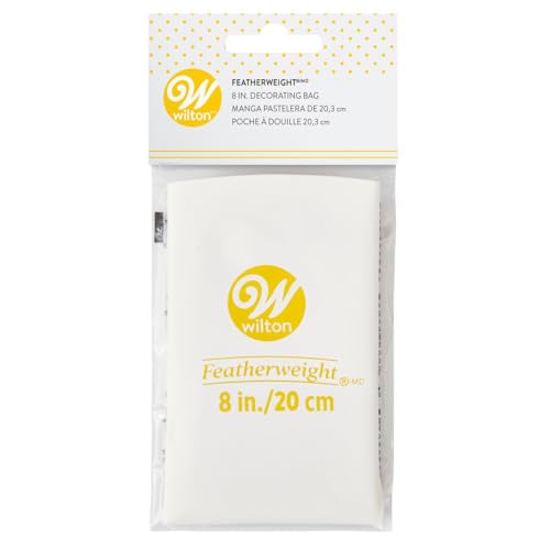 Wilton Featherweight Dekorierspritzbeutel, Wiederverwendbarer Spritzbeutel für Alle Spritztüllen, Dekorationsbeutel aus Flexiblem Polyester, Spülmaschinenfest - 20 cm