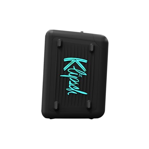 Image of Klipsch Vegas Music City Party Speaker - Single 5.25 inch Woofer, Five Light Show Settings, 12 Hour Battery Life, IPX4 Rated, Pole mountable and mic Included! | Single 5.25 inch Woofer, Five Light Show Settings, 12 Hour Battery Life, IPX4 Rated, Pole Mountable and Mic Included