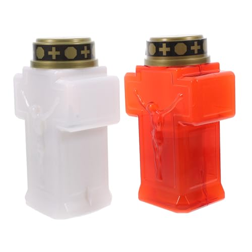 Ciieeo Luz Para Tumba Vela Electrónica Decorativa Lámpara De Jardín Oración Sin Eterna