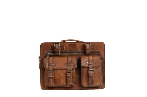 STS Ranchwear Mens Tucson Rich Tan Leather Briefcase Bag4