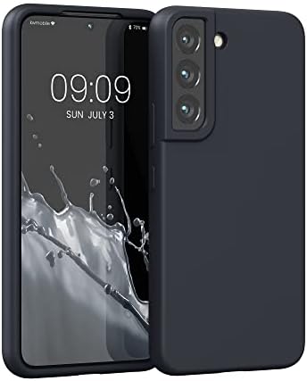 kwmobile TPU Silicone Case Compatible with Samsung Galaxy S22 - Case Slim Phone Cover with Soft Finish - Black