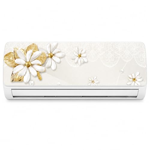 Image of DreamKraft Decorative Flower AC Sticker, Multicolor, 30cm x 91cm | PVC Vinyl, For Home Decor, For Kid's Room, For Office Decor