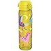 Price comparison product image Ion8 Water Bottle, 500ml/18oz, Slim Leak Proof & BPA-Free Drinking Bottle, Secure Lock Prevents Spills, Dishwasher Safe, Carry Handle, Ideal for Adults & Kids - Travel, Gym & School, Yellow, Unicorns