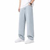 Baggy Jeans Herren Y2K Jeans Hip Hop Jeanshose Streetwear Skateboard Jeans Teenager Jungen Loose Fit Pants Vintage Denim Elegante Jeanshosen