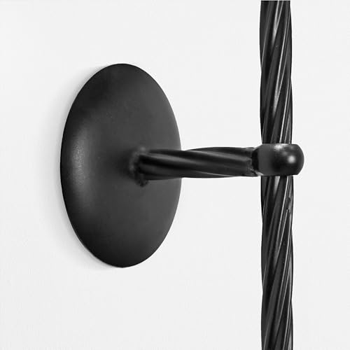 Large Wall Candle Holder Set of 2 Twisted Candle Sconces Wall Mount Metal Candle Holders Decor for Bedroom Dining Room 23.5" (Black)