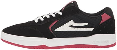 Lakai Men's Atlantic Skate Shoe, Black/RED Suede, 9 | Image 7