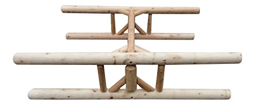 Log Kayak Rack - 3-Place 1 Paddle Boat + 2 Kayak/SUP Log Rack, Garage Storage, Kayak Rack, Kayak Stand for SUP Paddle Board, Boat Storage, Surfboard Rack, SUP Paddle, Canoe Paddles - Natural