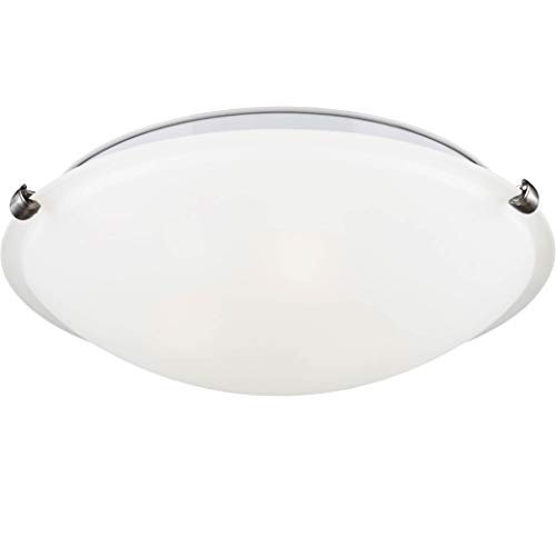 Generation Lighting 7543502-962 Seagull 7543502-962 Two Light Ceiling Flush Mount,White, 2-Light, cETL Listed, Safety Rated for Wet Locations, Aluminum Construction by Generation Lighting - Image 5