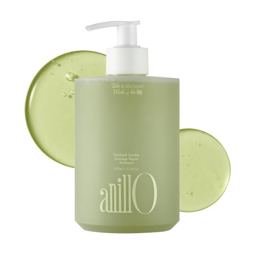 Image of ANILLO Amino Acid Shampoo for Damaged Hair, Patchouli Garden, 15.22 fl oz