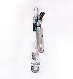 Blue Lightweight EMS Stair Chair With Quick Release Buckles - Strong Aluminum Emergency Evacuation Medical Lift - Image 5