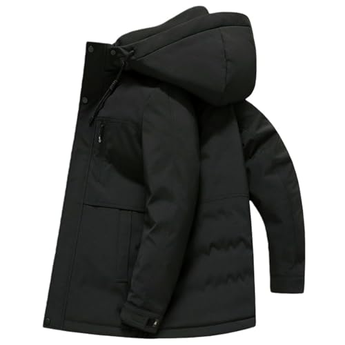 Chaqueta de invierno de medio largo para hombre con acabados de alta densidad