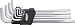 Produktbild KS Tools 151.3200 Kugelkopf-Innensechskant-Winkelstiftschlüssel-Satz im Klapphalter, 10-tlg