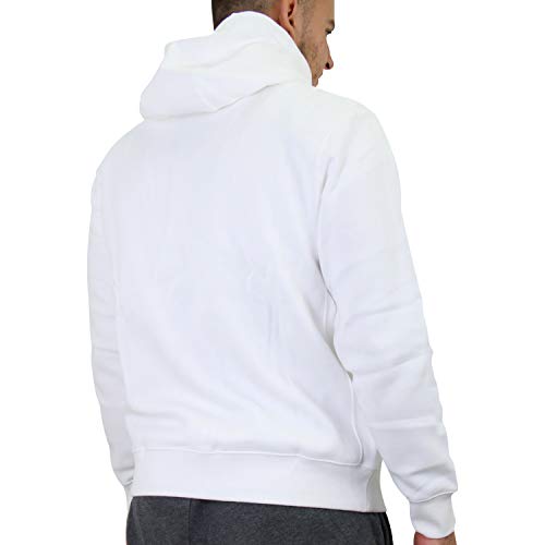 Nike Men's Sportswear Club Fleece Full Zip Hoodie, Fleece Zip-Up Hoodie Men, White/White/Black, L4