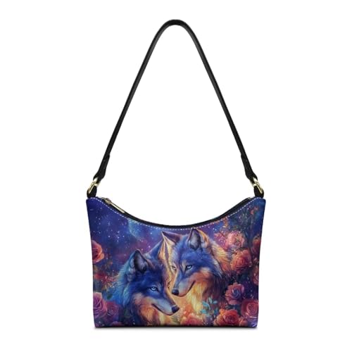 Image of Handbag for Women Leather Underam Shoulder Bag with Zipper Fashion Work Purse Waterproof Travel Wallet