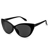 Fuisetaea Outdoor Cat Eye Distance Polarized Myopia Sunglasses -2.00 Womens Driving Polarized Gray Nearsighted Glasses
