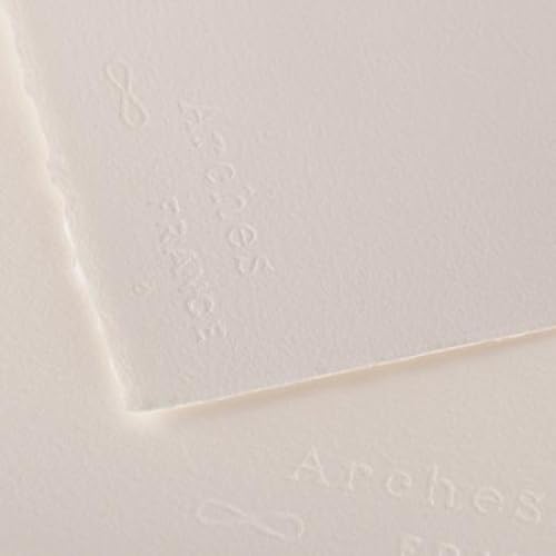 Lot de 10 Feuille Aquarelle 56x76 300g/m², grain fin blanc
