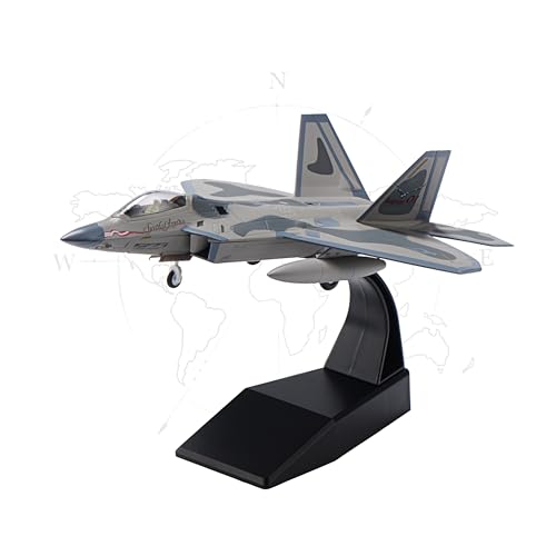 Udnorbay F-22 Raptor Die-cast Airplanes-1/100 Scale Spirits of American Fighter Jet Metal Aircraft Model for Collector Aviation Enthusiast-Premium Collectiable with Display Stand