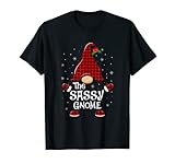 Photo Gallery sassy gnomo buffalo plaid corrispondenza natale pigiama maglietta Photo Gallery sassy gnomo buffalo plaid corrispondenza natale pigiama maglietta