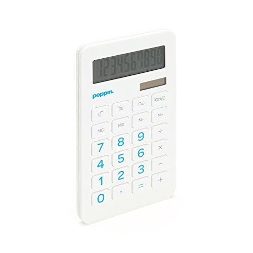 Poppin Calculator, White