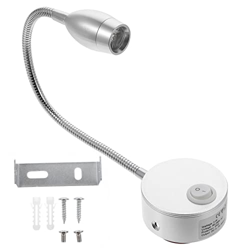 Lurrose Spotlight Lamp for Reading Hose-Mounted Bedside Light Hotel Bedroom Use