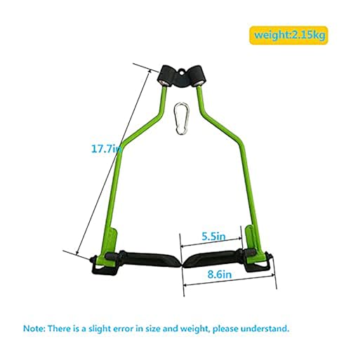 Image of Adjustable Lat Pull down Bar, Cable Machine Attachments for Gym, Home Gym Fitness T-bar Row Pulldown Attachments, Lat Pull Down Machine Wide Grip Neutral Grip Handle