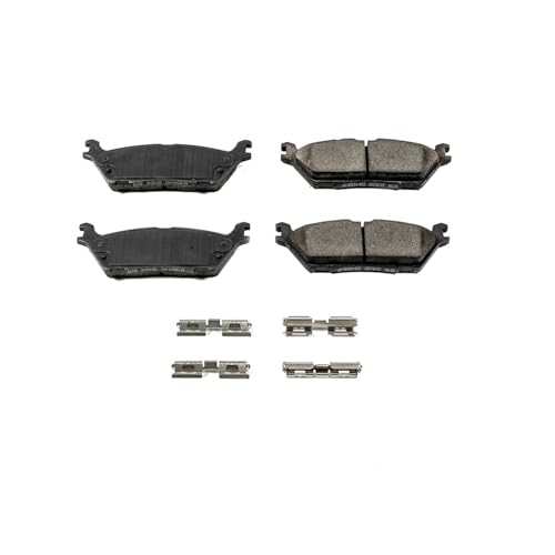 Image of PowerStop Rear Brake Pads for Ford Expedition 2018-21 |F-150 2015-20 |Lincoln Navigator 2018-22 - Z17 Ceramic Brake Pads with Installation Hardware, 17-1790