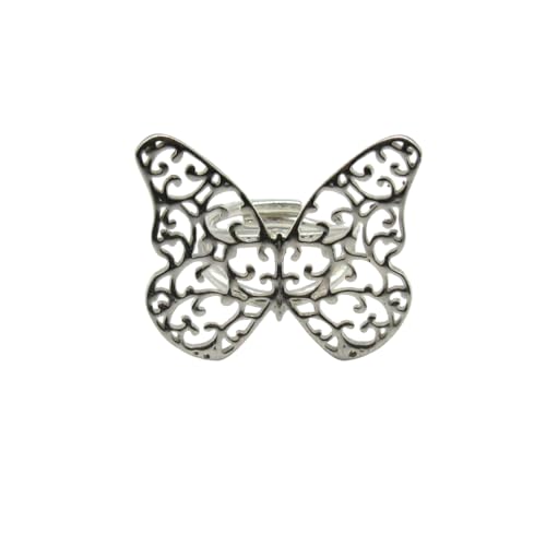 Bague en argent massif papillon 925 ajustable R001853 Empress