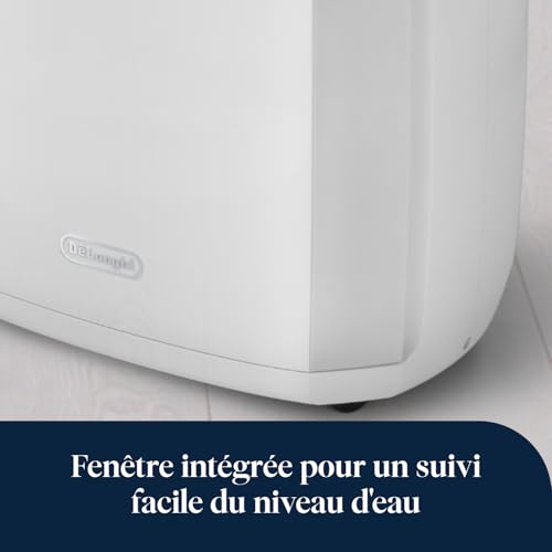 De’Longhi Tasciugo AriaDry Multi - Déshumidificateur Portable pour la Maison, Élimination de l'Humidité 25L/24h, Séchage, Anti-Moisissure, Minuteur, Silencieux, Blanc (DDSX225)