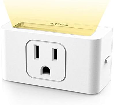 MXQ Wifi Smart Mini Plug with 1W led lighting work for Alexa and google home