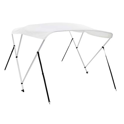 Bimini pour bateau blanc contre la chaleur | Taud de soleil 3 arceaux 183x160cm