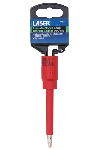 Douille Star isolée T30 3/8" Laser longue pour l'entretien des moteurs hybrides